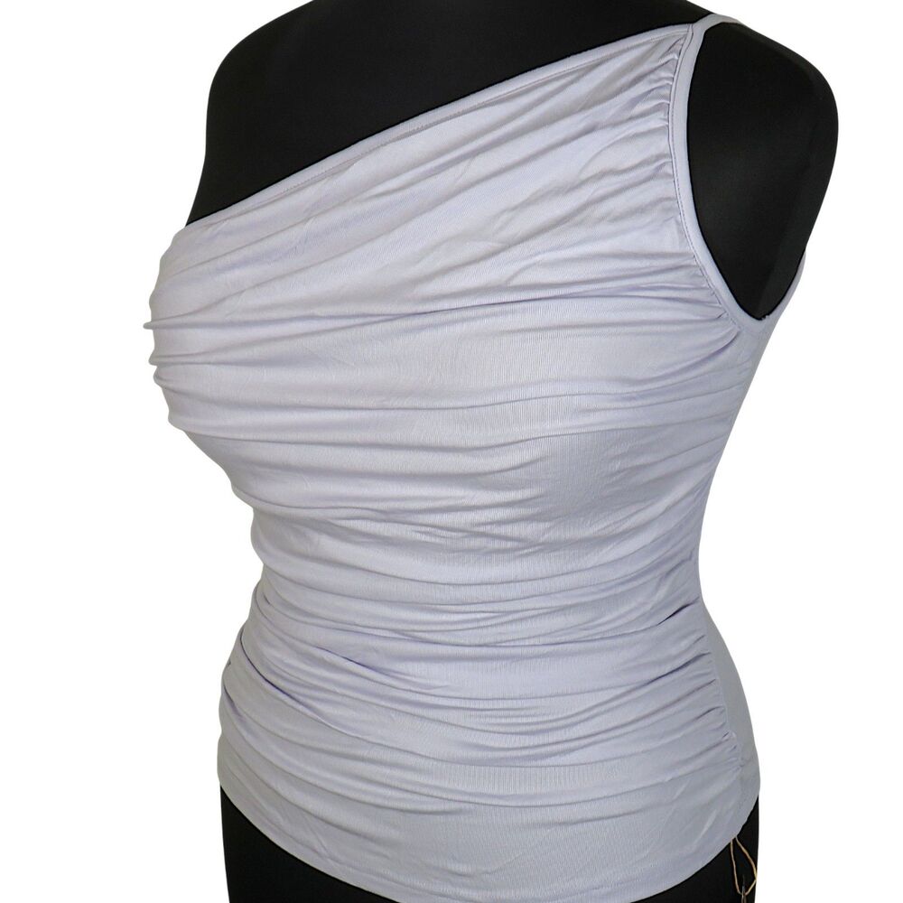 OGL Asymmetrical White Tank Top
